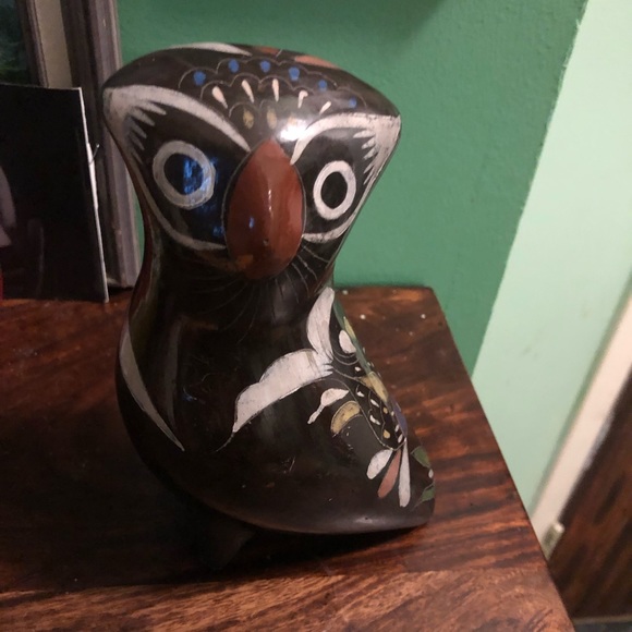 Brown owl figurine, tonala style and design - Picture 2 of 8
